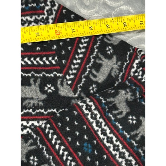 Half Moon Womens Size L‎ Black Red Novelty Hooded One Piece Pajama Jumpsuit - Picture 3 of 5